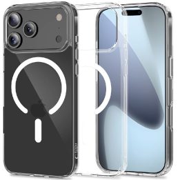 Telefono dėklas iPhone 17 Pro skaidrus MagSafe