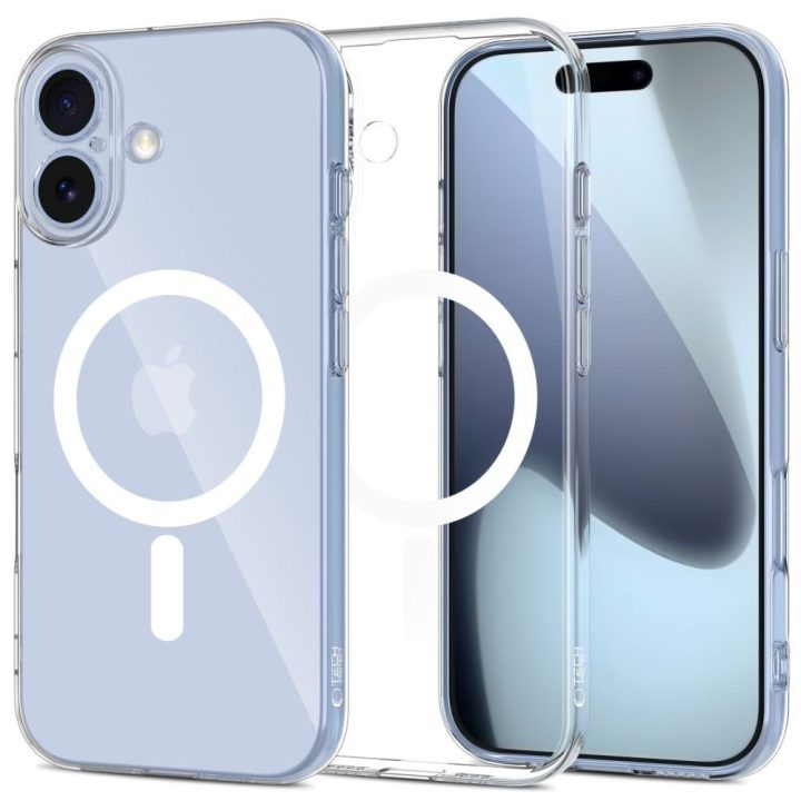 Telefono dėklas iPhone 17 skaidrus MagSafe