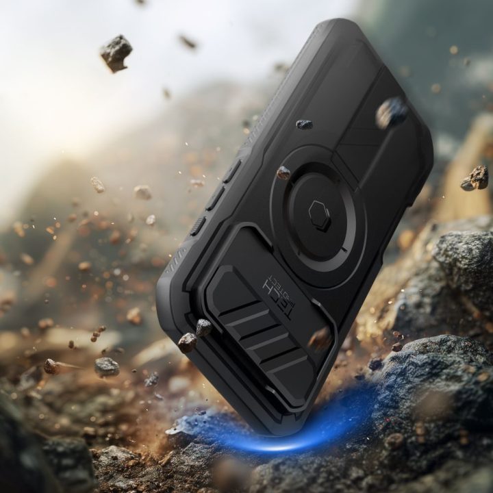 Telefono dėklas iPhone 17 Air juodas Kevlar MagSafe