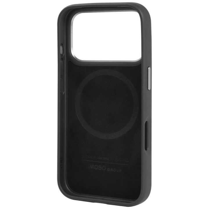 Telefono dėklas iPhone 17 Pro juodas natūrali oda MagSafe Audi R8