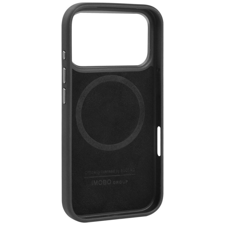 Telefono dėklas iPhone 17 Pro juodas eko oda (PU) MagSafe Audi TT