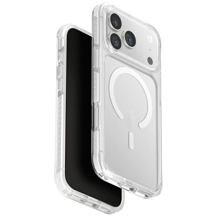 Telefono dėklas iPhone 17 Pro Max skaidrus MagSafe Uniq