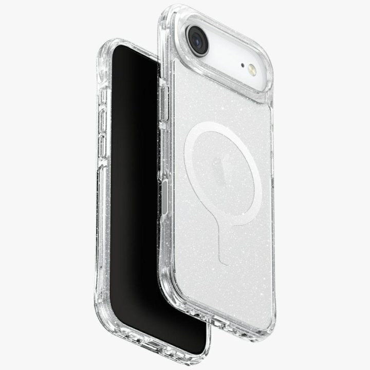 Telefono dėklas iPhone 17 Air skaidrus blizgus MagSafe Uniq