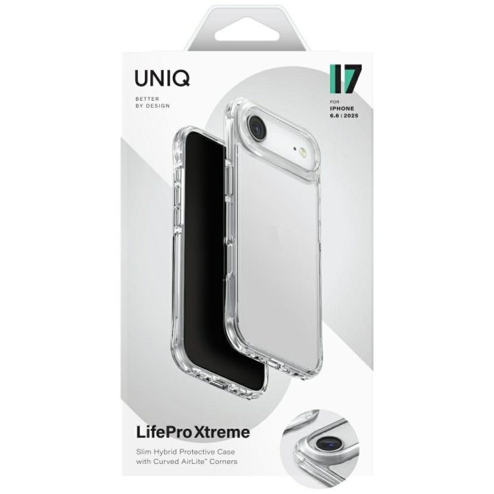 Telefono dėklas iPhone 17 Air skaidrus Uniq Lifepro Xtreme