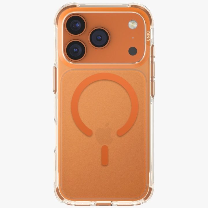 Telefono dėklas iPhone 17 Pro oranžinis MagSafe Uniq