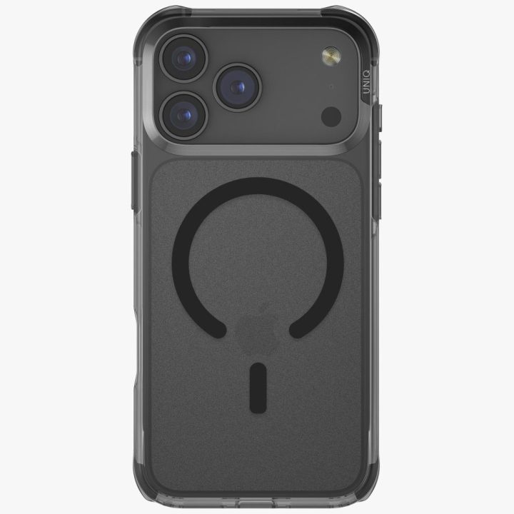 Telefono dėklas iPhone 17 Pro Max juodas MagSafe Uniq