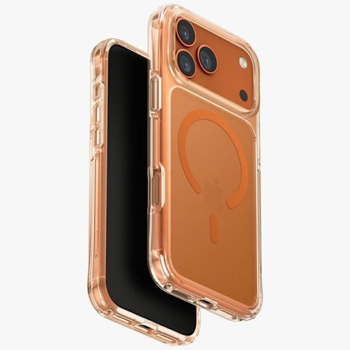 Telefono dėklas iPhone 17 Pro Max oranžinis MagSafe Uniq