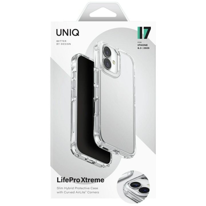 Telefono dėklas iPhone 17 skaidrus Lifepro Xtreme Uniq