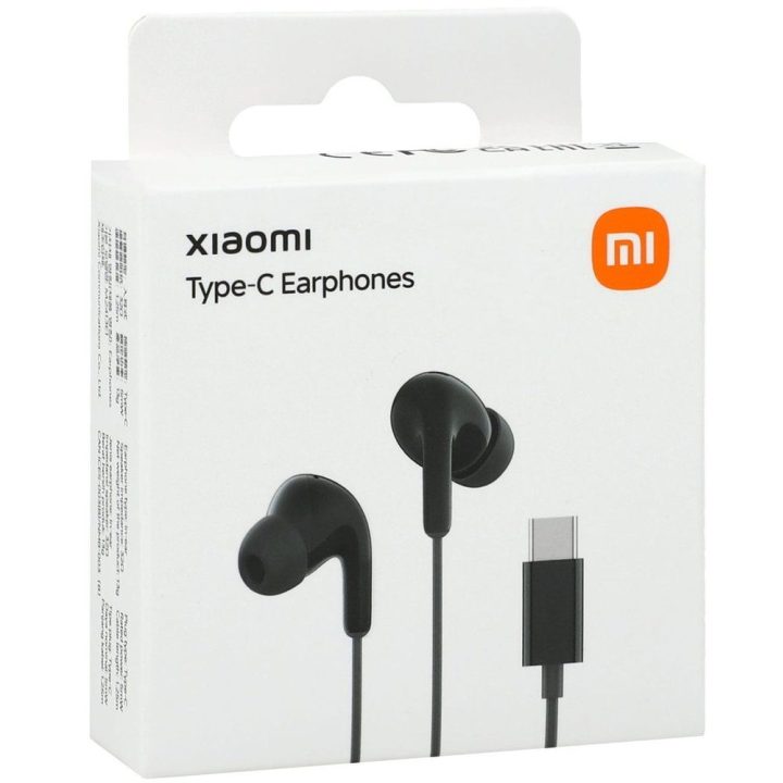 Ausinės į ausis laidinės USB-C juodos su valdymu Xiaomi