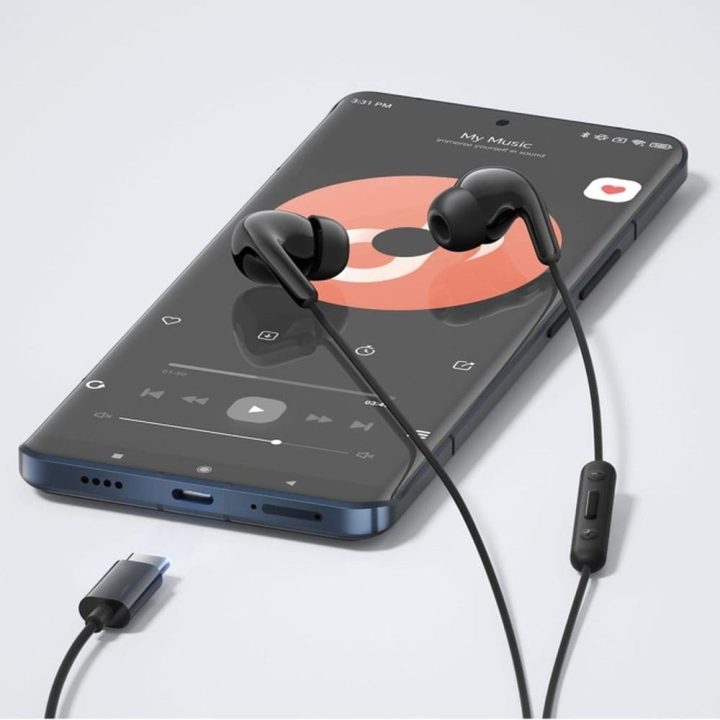 Ausinės į ausis laidinės USB-C juodos su valdymu Xiaomi