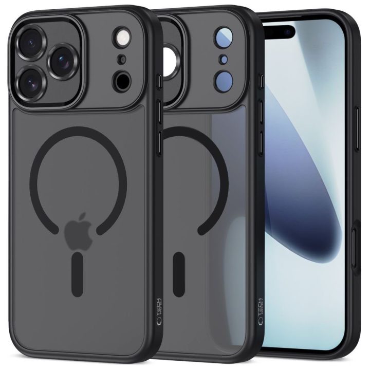 Telefono dėklas iPhone 17 Pro juodas matinis MagSafe