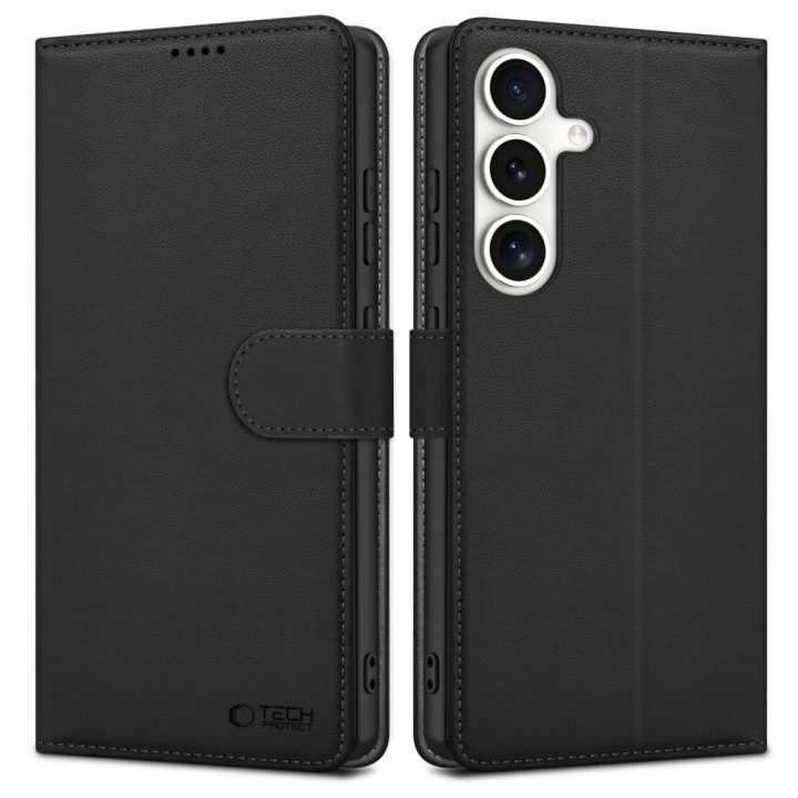 Telefono dėklas Samsung Galaxy S25 FE juodas atverčiamas