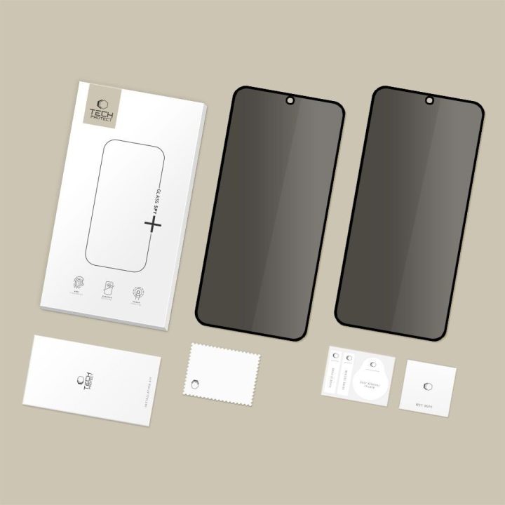 Grūdintas stiklas telefono Samsung Galaxy S25 FE privatumo 2 vnt.
