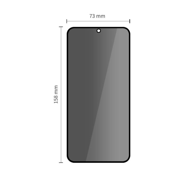 Grūdintas stiklas telefono Samsung Galaxy S25 FE privatumo 2 vnt.