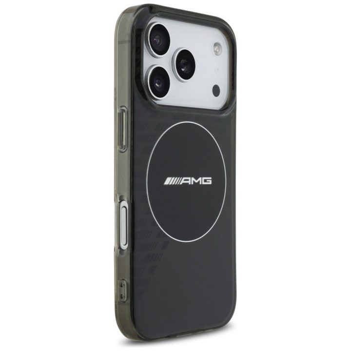 Telefono dėklas iPhone 17 Pro juodas dvigubo sluoksnio MagSafe AMG