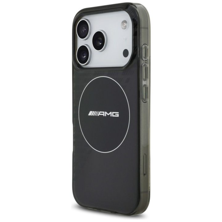 Telefono dėklas iPhone 17 Pro juodas dvigubo sluoksnio MagSafe AMG
