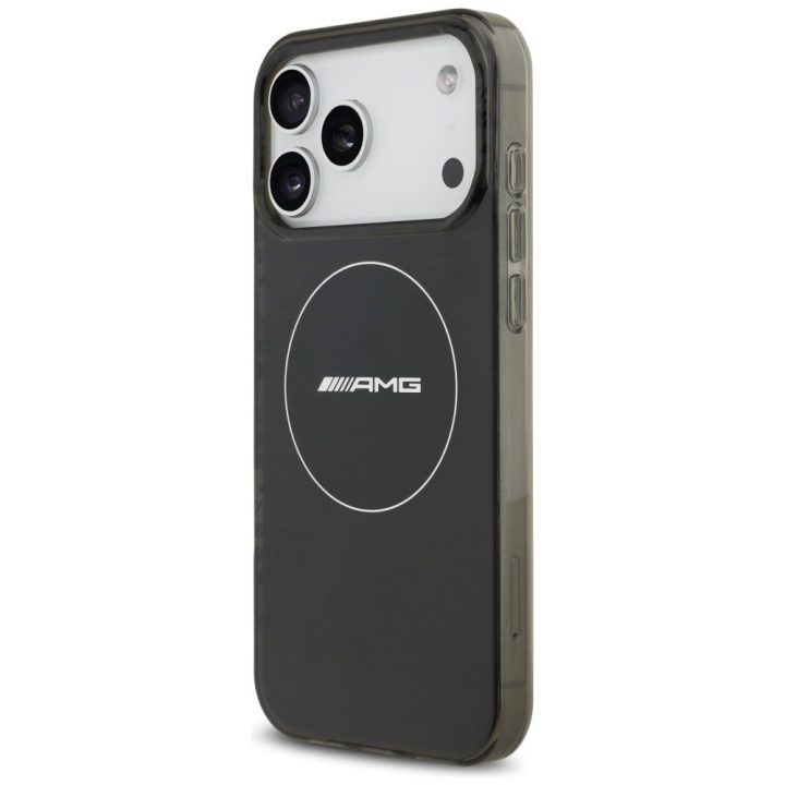 Telefono dėklas iPhone 17 Pro Max juodas dvigubo sluoksnio MagSafe AMG