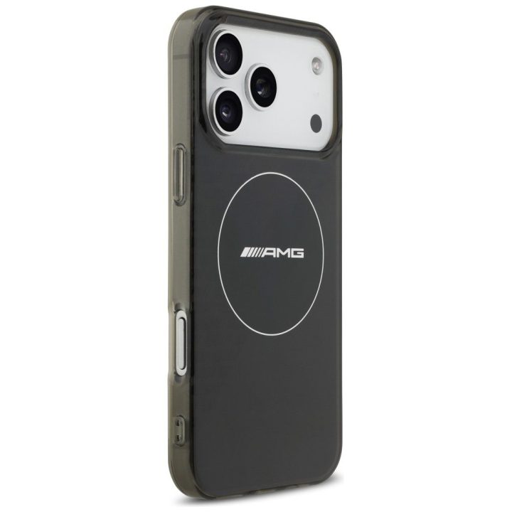 Telefono dėklas iPhone 17 Pro Max juodas dvigubo sluoksnio MagSafe AMG