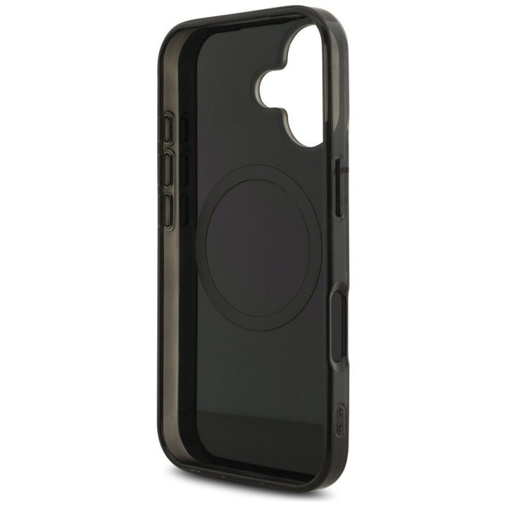 Telefono dėklas iPhone 17 juodas dvigubo sluoksnio MagSafe AMG