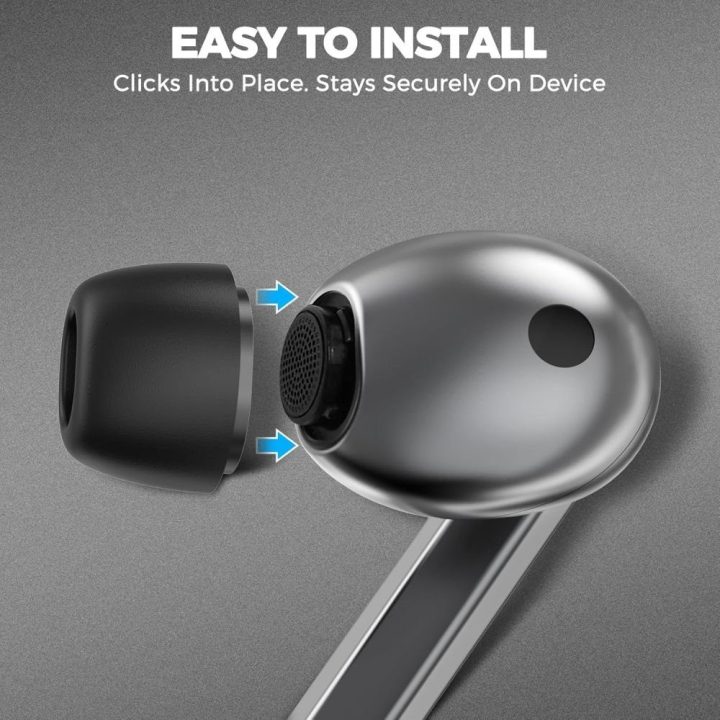 Ausinių antgaliai Samsung Galaxy Buds 3 Pro juodi 3 vnt.