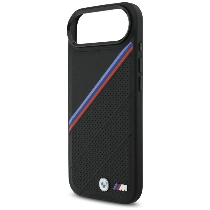 Telefono dėklas iPhone 17 Air juodas MagSafe BMW M Tricolor