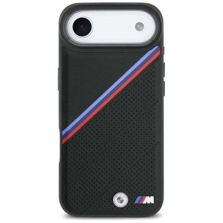 Telefono dėklas iPhone 17 Air juodas MagSafe BMW M Tricolor