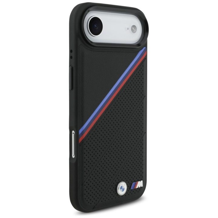 Telefono dėklas iPhone 17 Air juodas MagSafe BMW M Tricolor