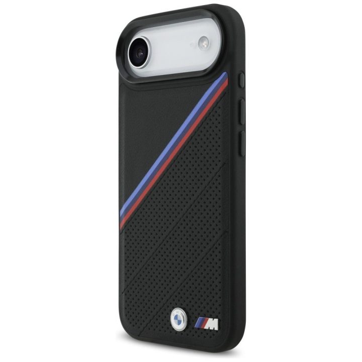 Telefono dėklas iPhone 17 Air juodas MagSafe BMW M Tricolor