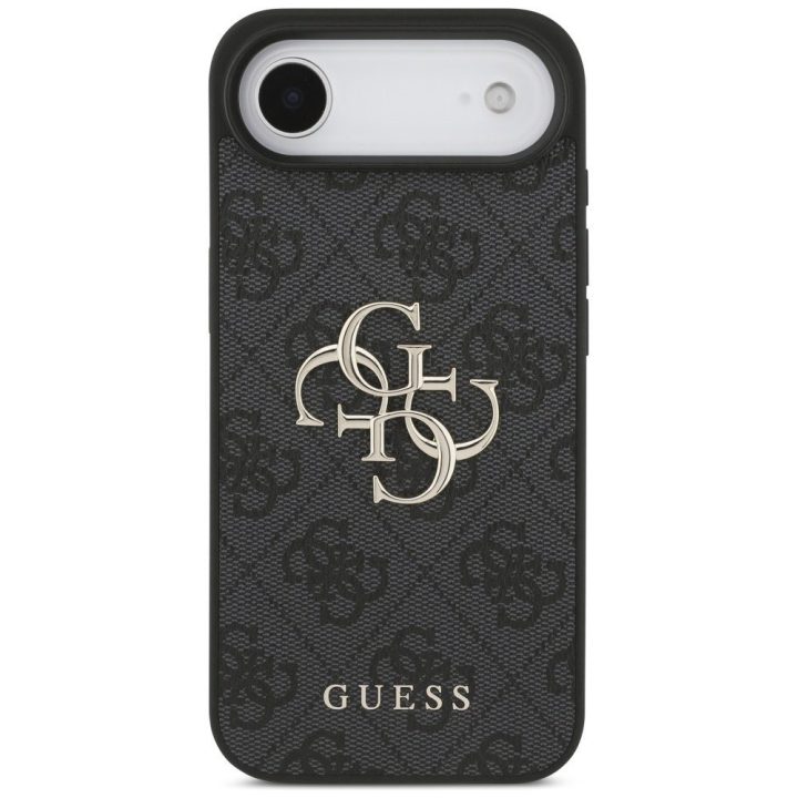 Telefono dėklas iPhone 17 Air juodas 4G logotipas Guess