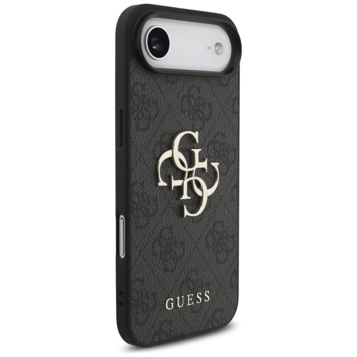 Telefono dėklas iPhone 17 Air juodas 4G logotipas Guess