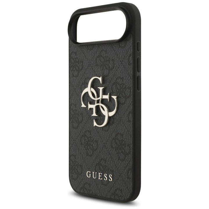 Telefono dėklas iPhone 17 Air juodas 4G logotipas Guess