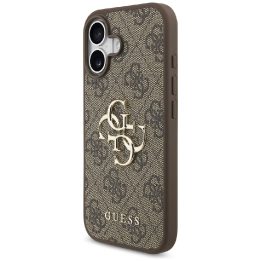 Telefono dėklas iPhone 17 rudas margintas Guess