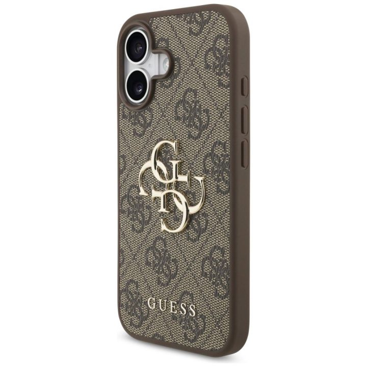 Telefono dėklas iPhone 17 rudas margintas Guess