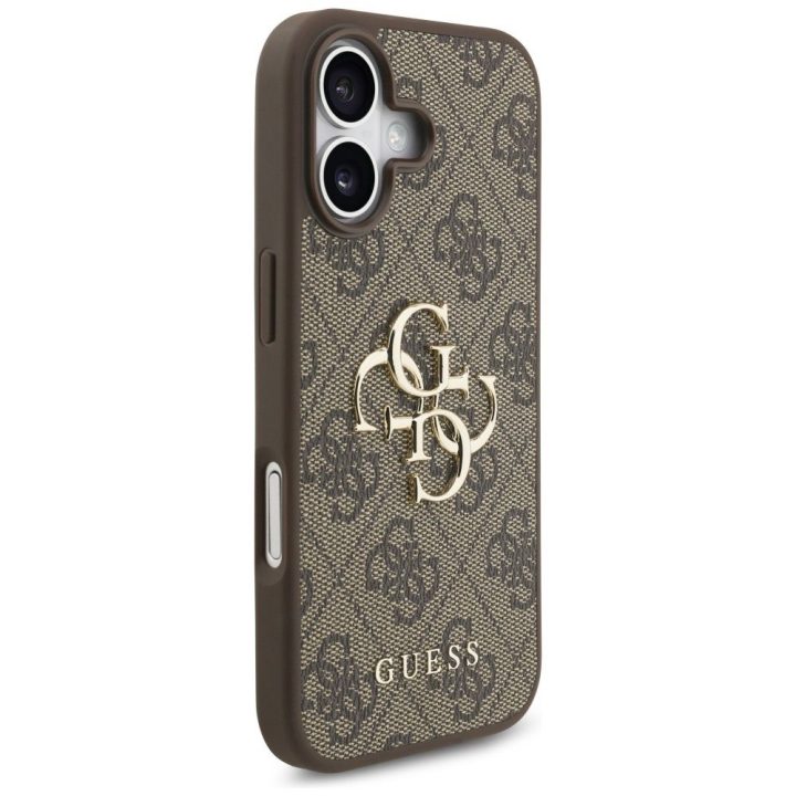 Telefono dėklas iPhone 17 rudas margintas Guess