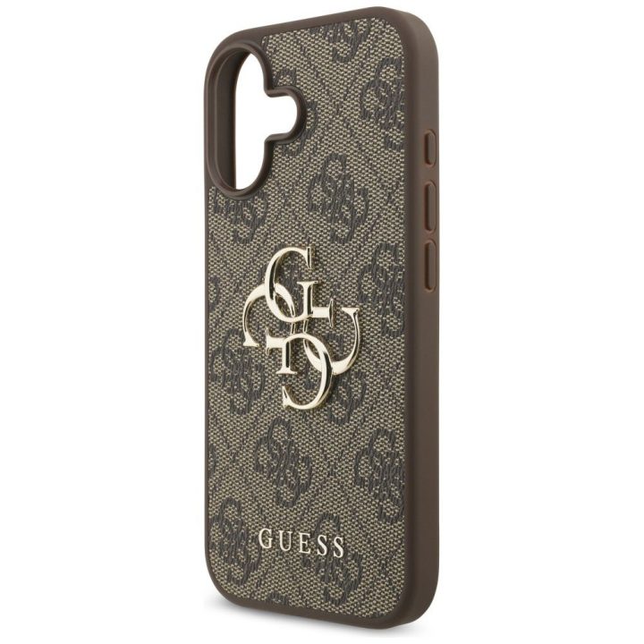 Telefono dėklas iPhone 17 rudas margintas Guess