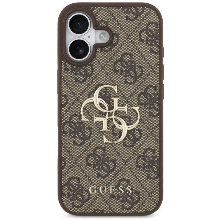Telefono dėklas iPhone 17 rudas margintas Guess