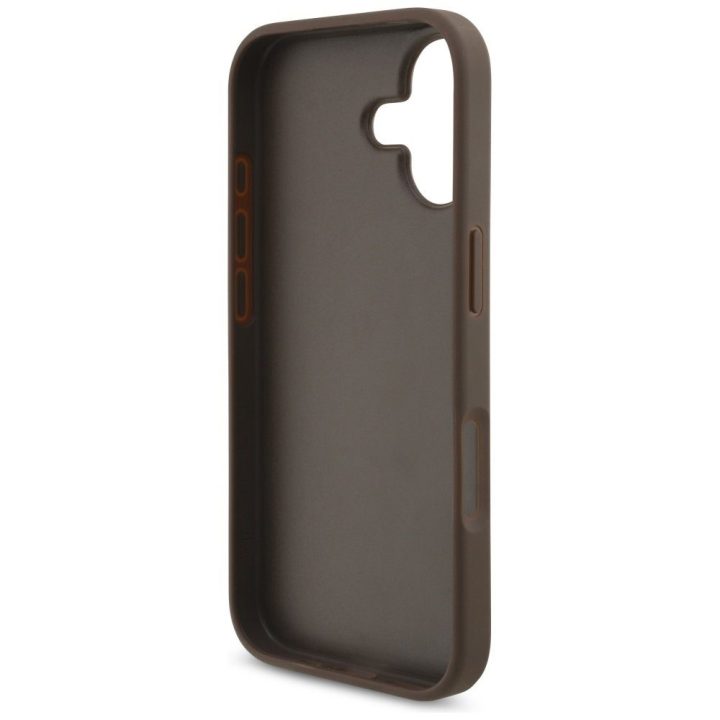 Telefono dėklas iPhone 17 rudas margintas Guess