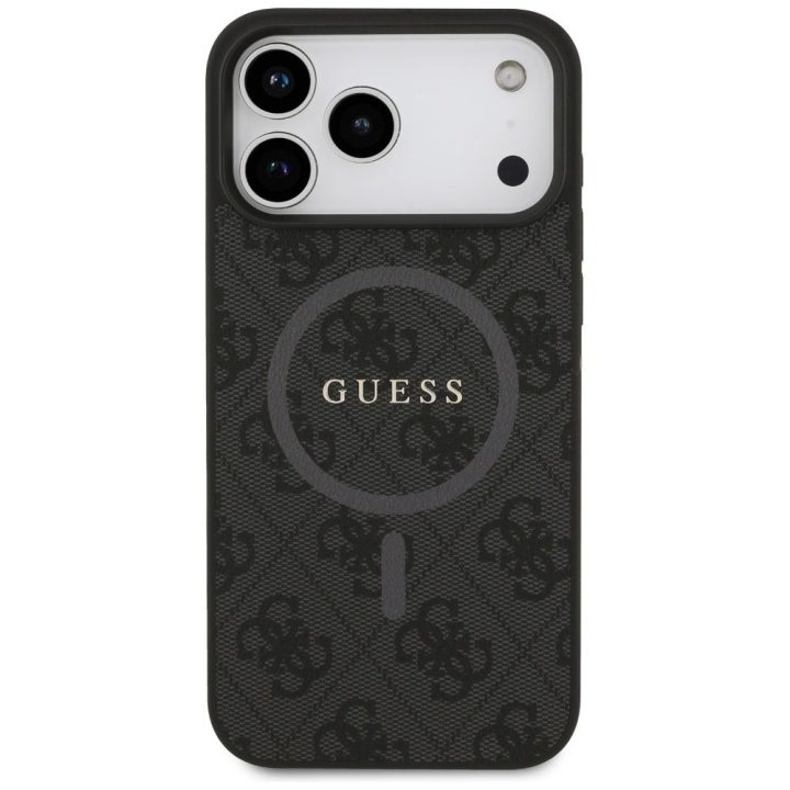 Telefono dėklas iPhone 17 Pro Max juodas MagSafe Guess