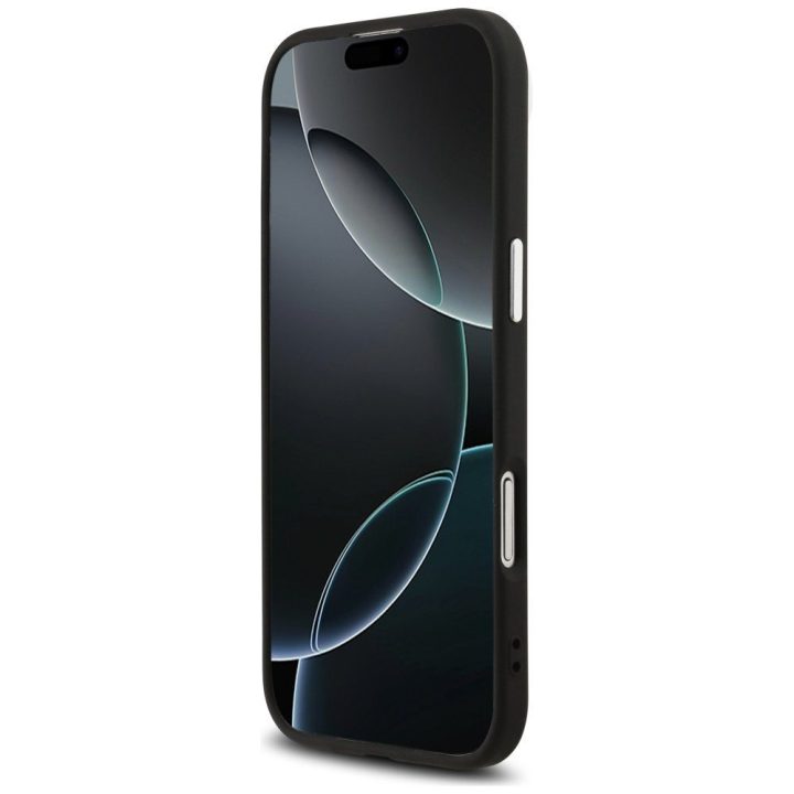 Telefono dėklas iPhone 17 Air juodas blizgus MagSafe Guess