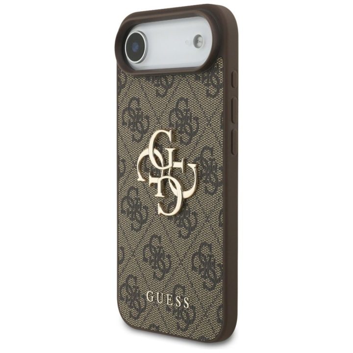 Telefono dėklas iPhone 17 Air rudas margintas Guess