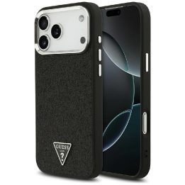 Telefono dėklas iPhone 17 Pro Max juodas blizgus MagSafe Guess