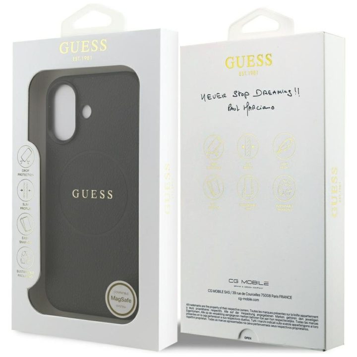 Telefono dėklas iPhone 17 juodas MagSafe Guess