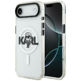 Telefono dėklas iPhone 17 Air skaidrus MagSafe Karl Lagerfeld