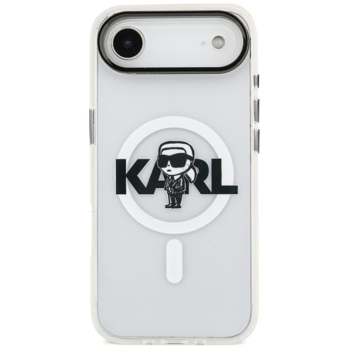 Telefono dėklas iPhone 17 Air skaidrus MagSafe Karl Lagerfeld