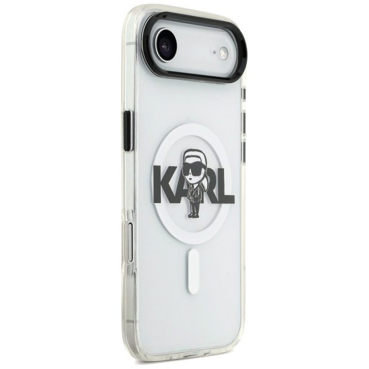 Telefono dėklas iPhone 17 Air skaidrus MagSafe Karl Lagerfeld