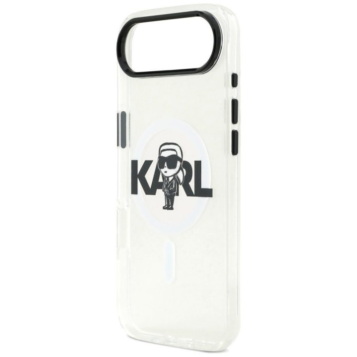 Telefono dėklas iPhone 17 Air skaidrus MagSafe Karl Lagerfeld