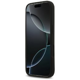 Telefono dėklas iPhone 17 Pro juodas silikoninis MagSafe Guess