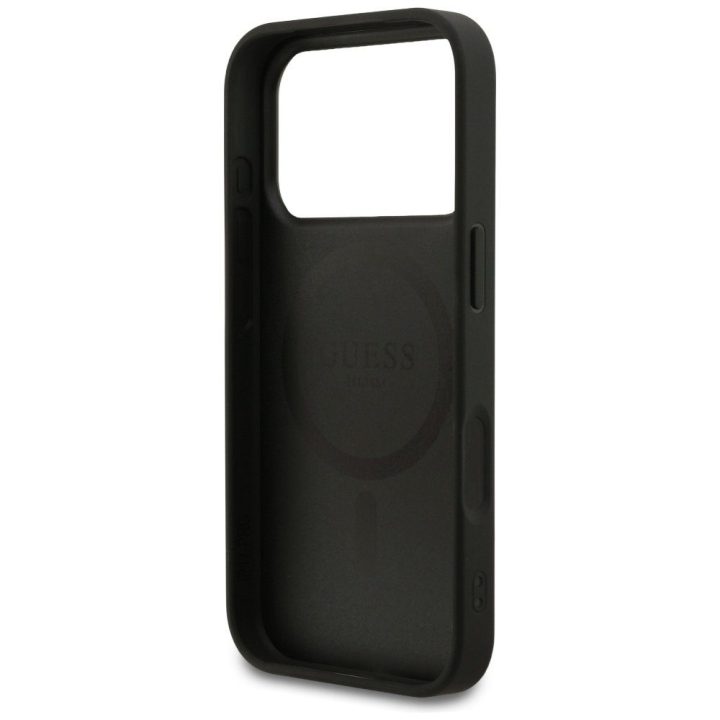 Telefono dėklas iPhone 17 Pro juodas MagSafe Guess