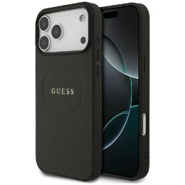 Telefono dėklas iPhone 17 Pro Max juodas MagSafe Guess