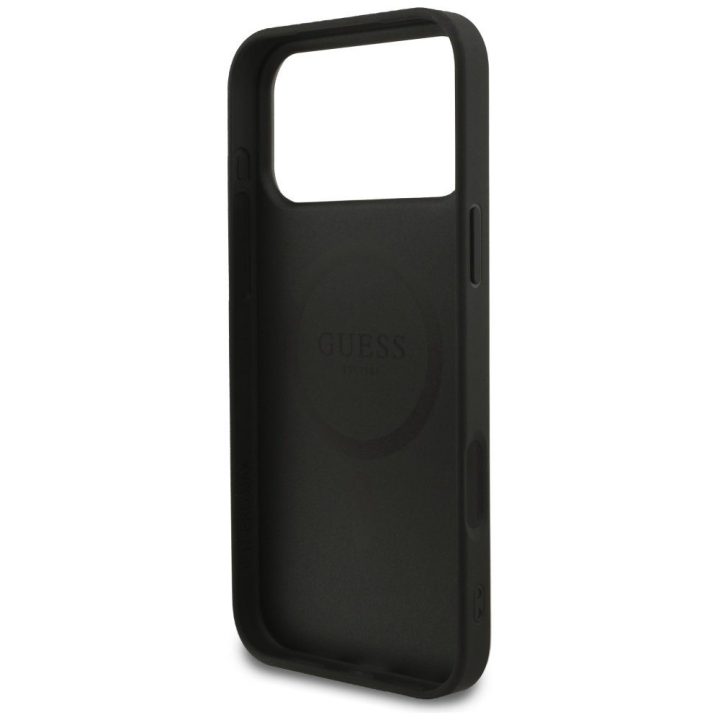 Telefono dėklas iPhone 17 Pro Max juodas MagSafe Guess